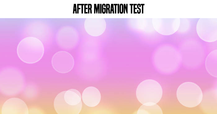 After Migration Test PL